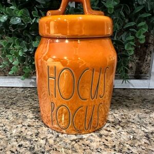 Rae Dunn Orange Iridescent Hocus Pocus Canister